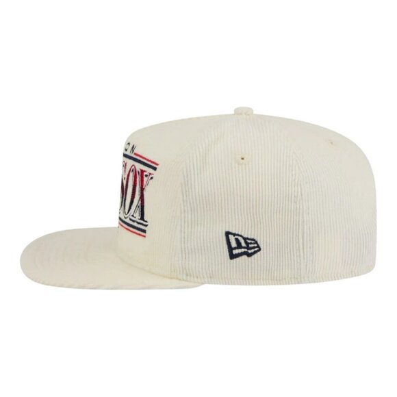 New Era Boston Red Sox Corduroy Golfer Snapback Hat 1967 World Series Side Patch - Picture 5 of 7